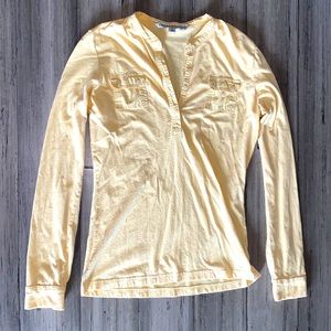 Tommy Hilfiger Yellow Long Sleeve Top